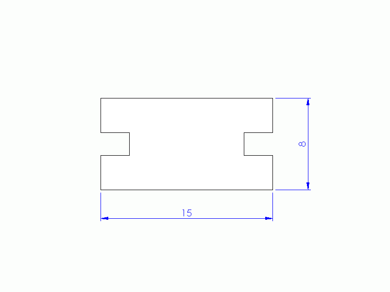 Perfil de Silicona P93991I - formato tipo Lampara - forma irregular