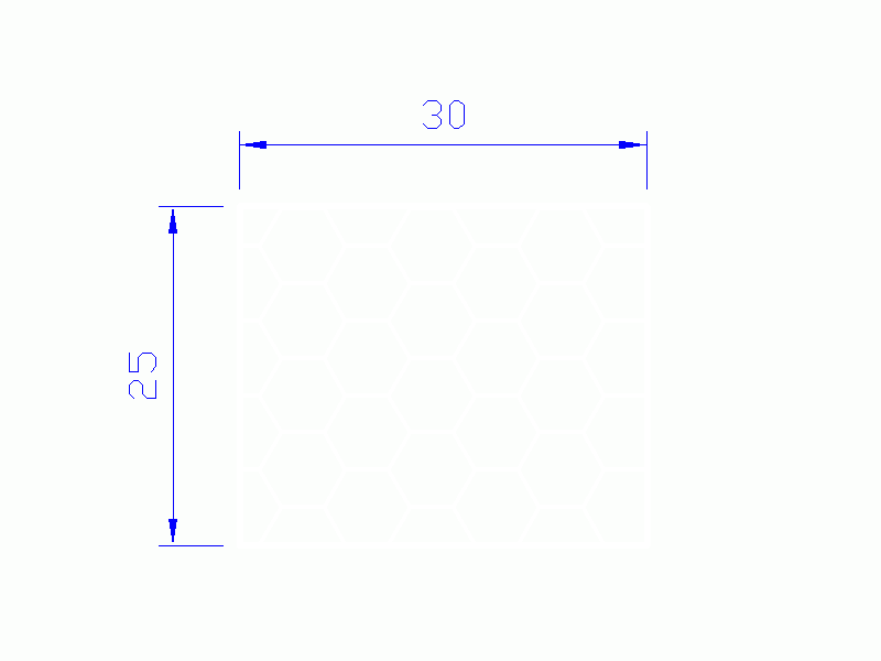 Perfil de Silicona PSE0,163025 - formato tipo Rectángulo Esponja - forma regular