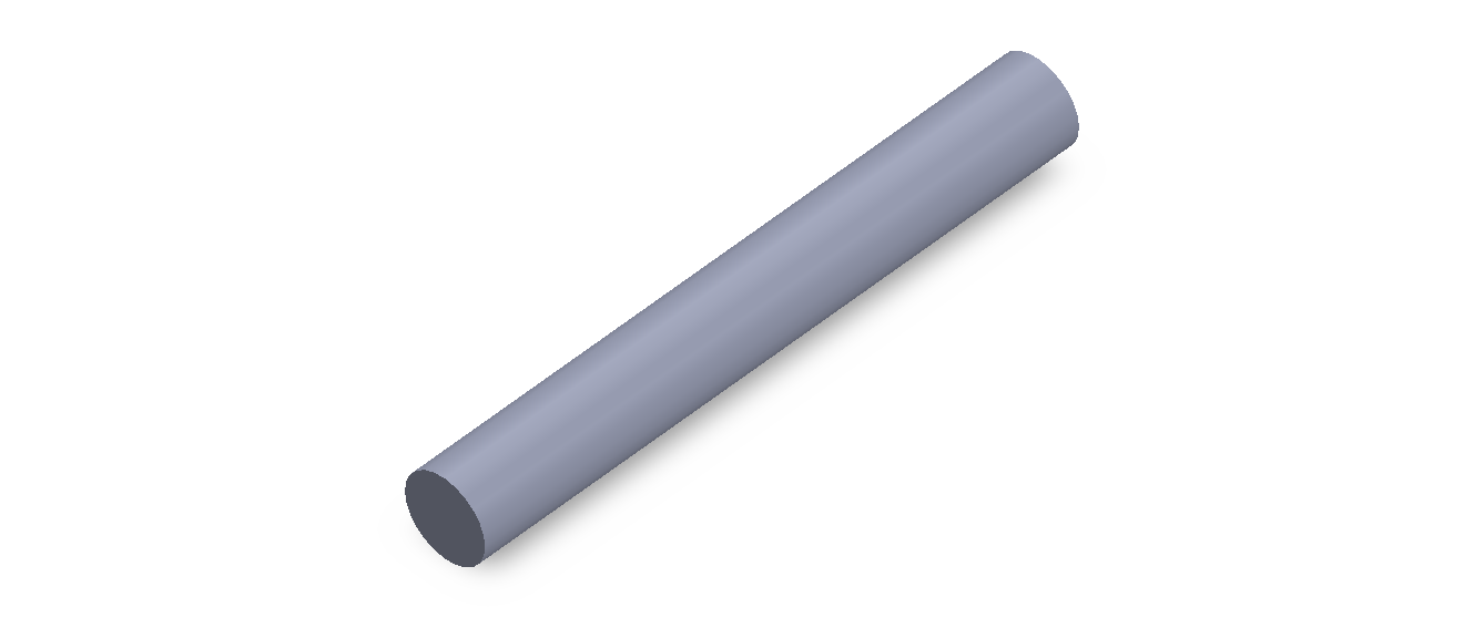 Perfil de Silicona CS6013,5 - formato tipo Cordón - forma de tubo