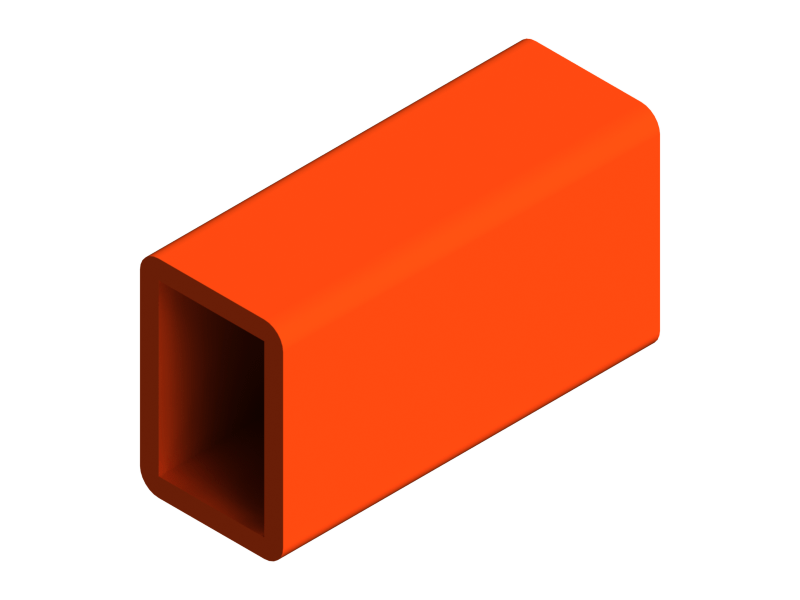 Perfil de Silicona P320D - formato tipo Rectangulo - forma regular