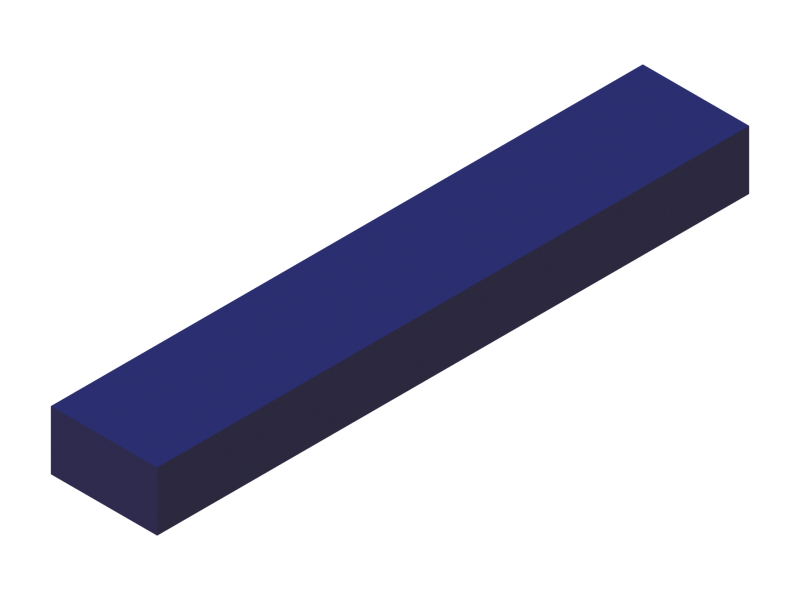 Perfil de Silicona P601810 - formato tipo Rectangulo - forma regular