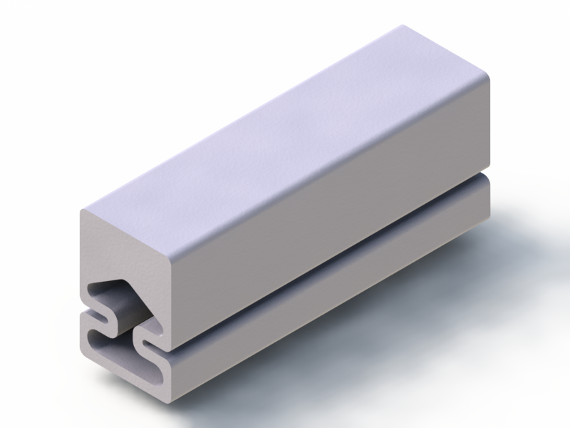 Perfil de Silicona P93508AZ - formato tipo D - forma irregular