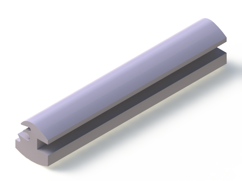 Perfil de Silicona P93607A - formato tipo Lampara - forma irregular