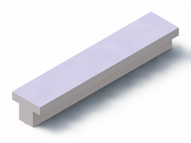 Perfil de Silicona P95998 - formato tipo T - forma irregular