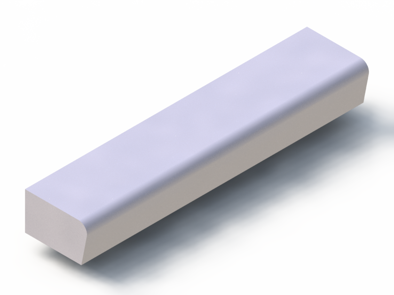 Perfil de Silicona P97095C - formato tipo D - forma irregular