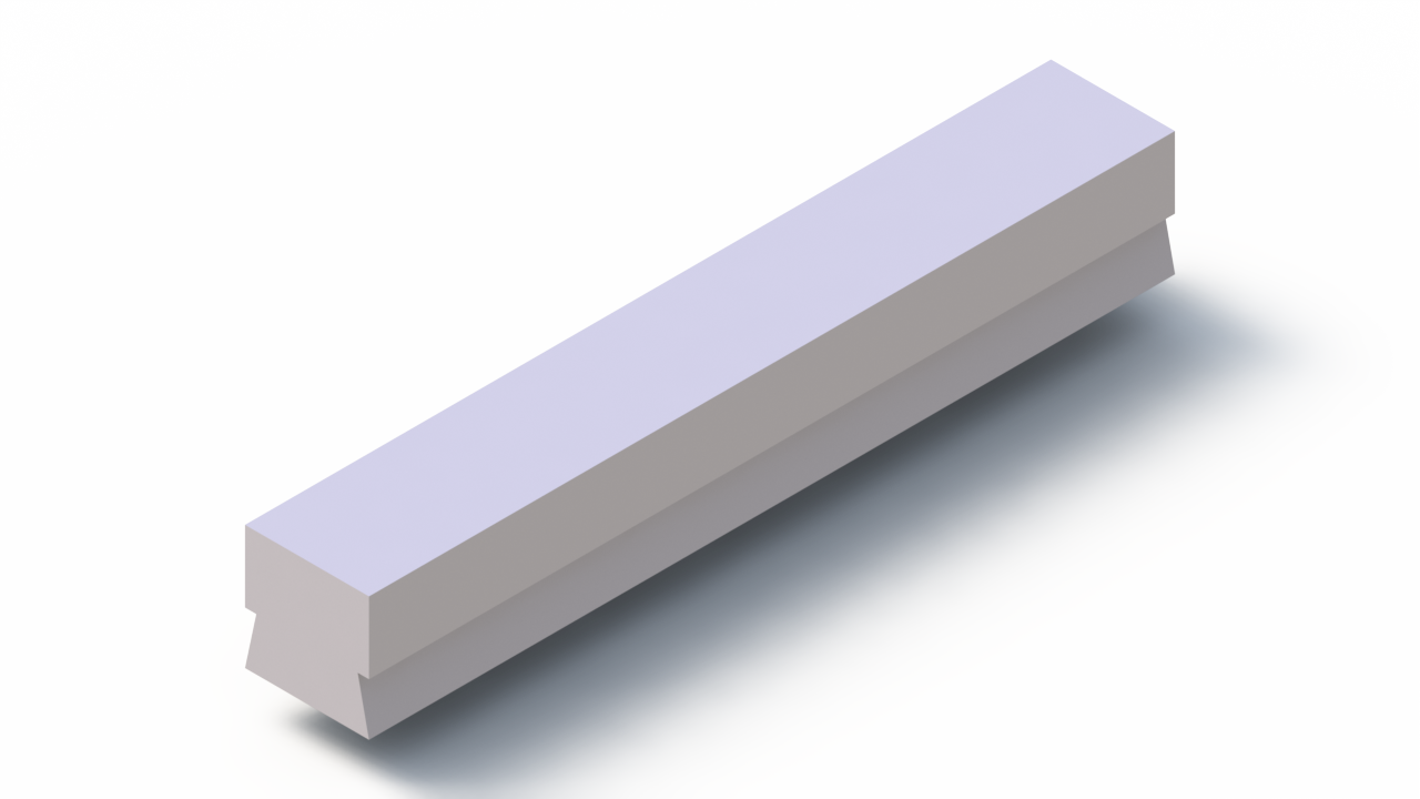 Perfil de Silicona P97590A - formato tipo Lampara - forma irregular