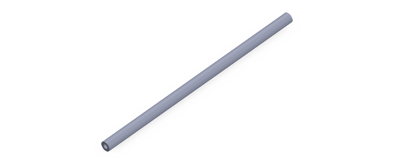 Perfil de Silicona TS4004,502 - formato tipo Tubo - forma de tubo