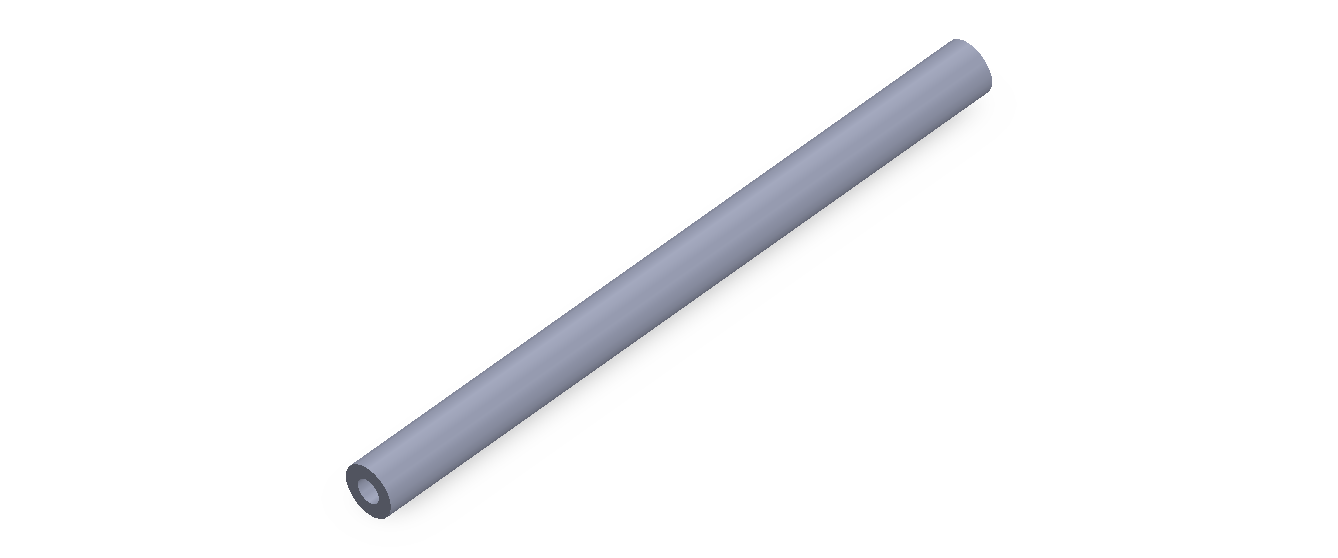 Perfil de Silicona TS4007,503,5 - formato tipo Tubo - forma de tubo