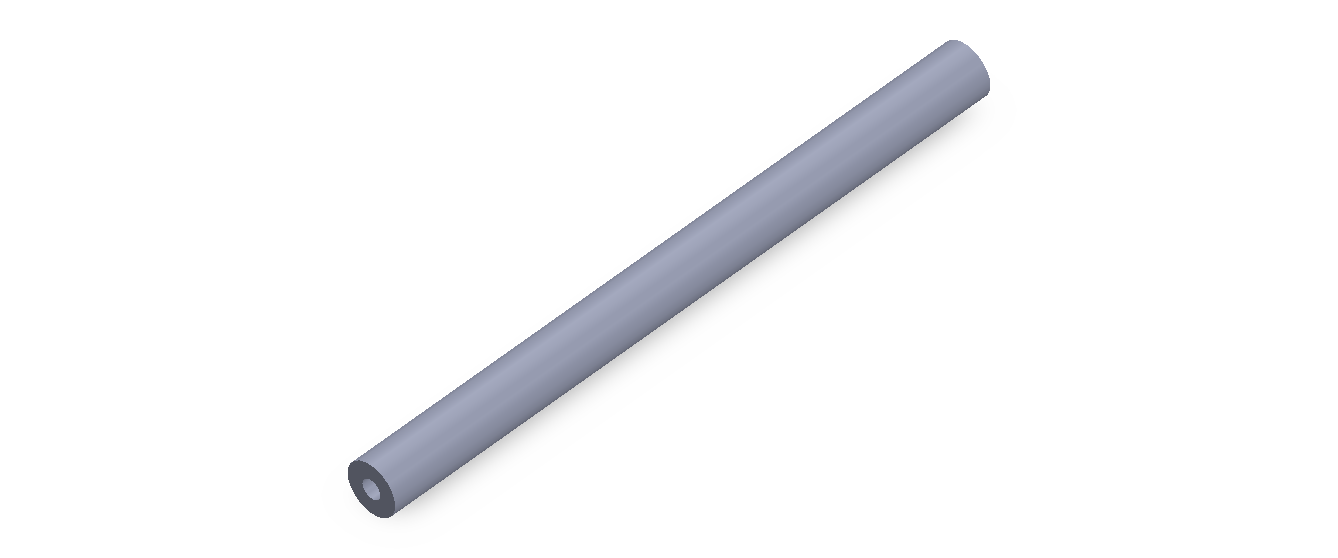 Perfil de Silicona TS400803 - formato tipo Tubo - forma de tubo