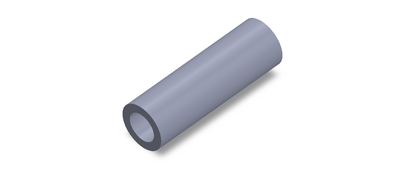 Perfil de Silicona TS403220 - formato tipo Tubo - forma de tubo