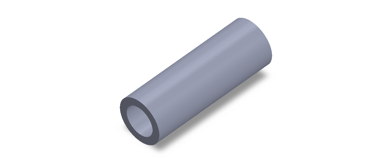 Perfil de Silicona TS403523 - formato tipo Tubo - forma de tubo