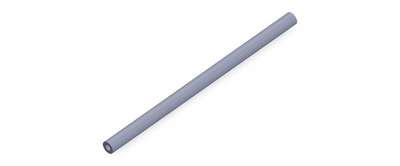 Perfil de Silicona TS5005,502,5 - formato tipo Tubo - forma de tubo