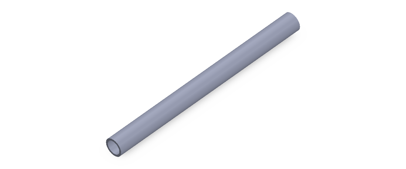 Perfil de Silicona TS5008,506,5 - formato tipo Tubo - forma de tubo