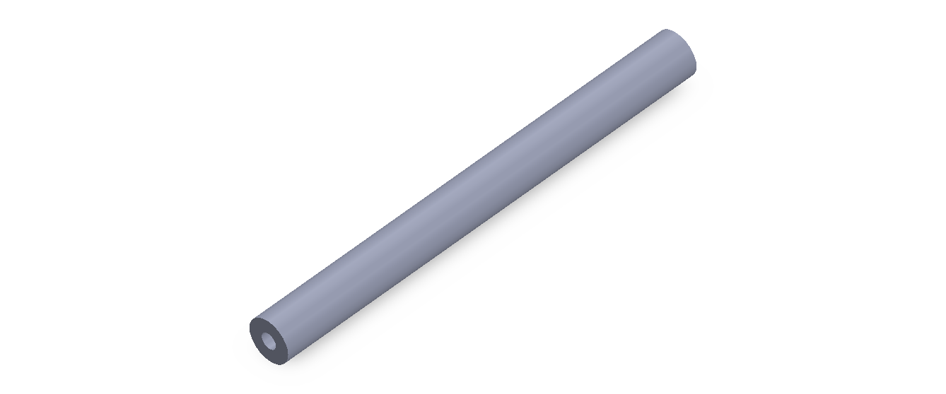 Perfil de Silicona TS5009,503,5 - formato tipo Tubo - forma de tubo