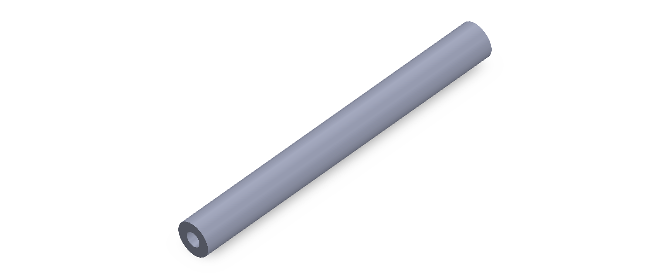 Perfil de Silicona TS5010,504,5 - formato tipo Tubo - forma de tubo