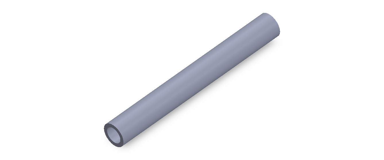 Perfil de Silicona TS5012,508,5 - formato tipo Tubo - forma de tubo