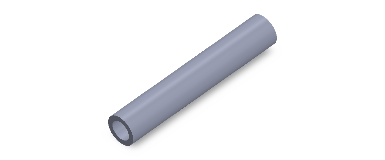 Perfil de Silicona TS5017,511,5 - formato tipo Tubo - forma de tubo