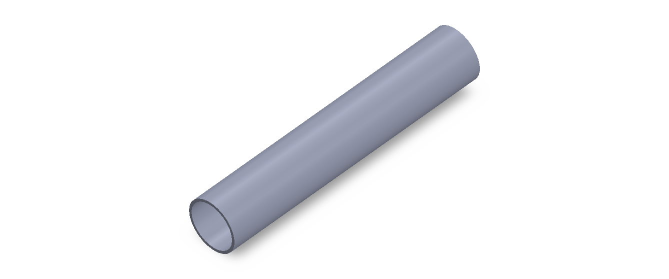 Perfil de Silicona TS5018,516,5 - formato tipo Tubo - forma de tubo