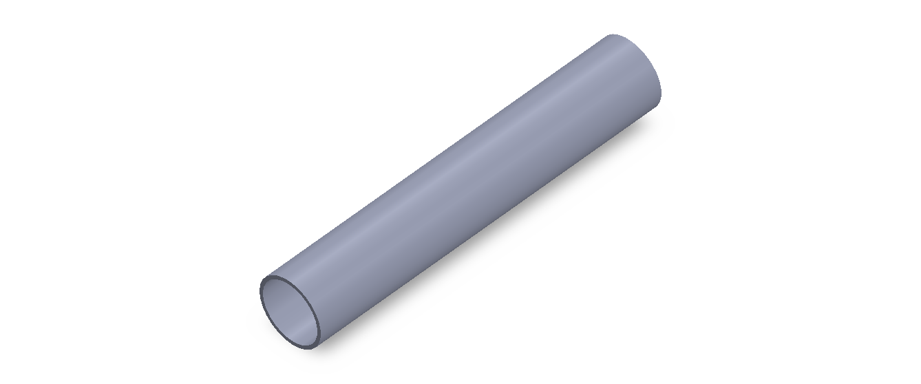 Perfil de Silicona TS501816 - formato tipo Tubo - forma de tubo