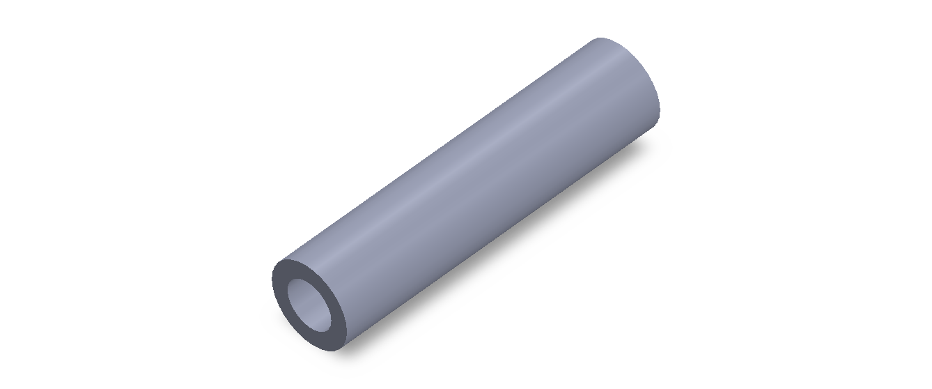 Perfil de Silicona TS502414 - formato tipo Tubo - forma de tubo