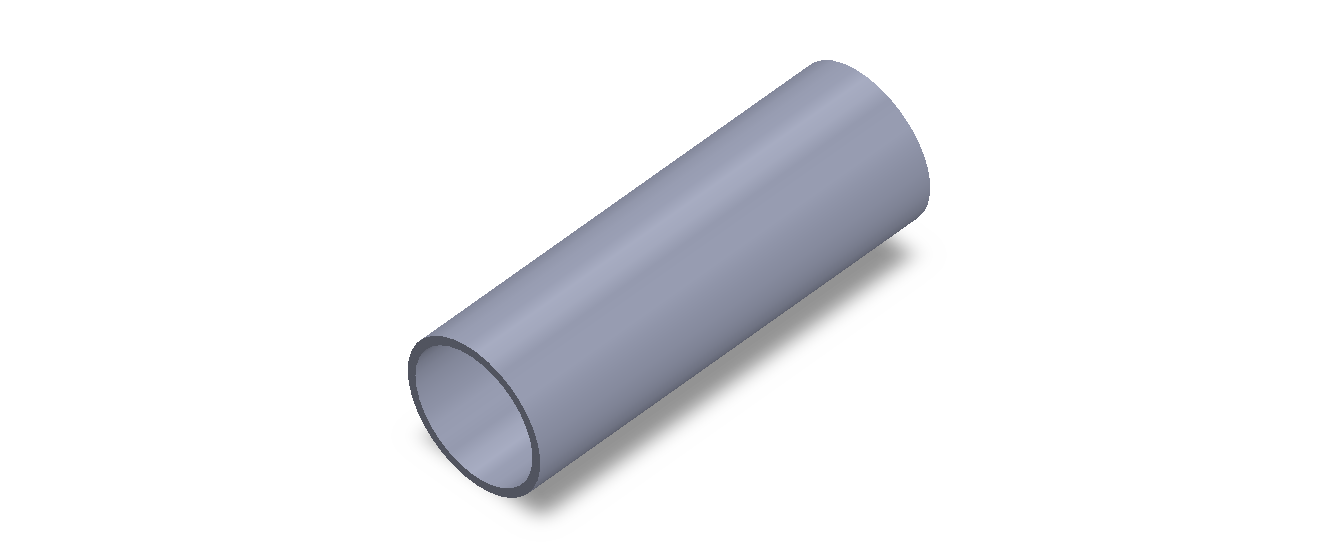 Perfil de Silicona TS503430 - formato tipo Tubo - forma de tubo