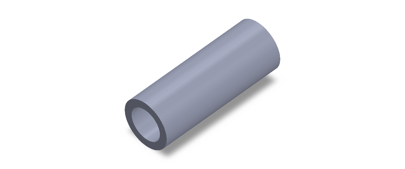 Perfil de Silicona TS503725 - formato tipo Tubo - forma de tubo