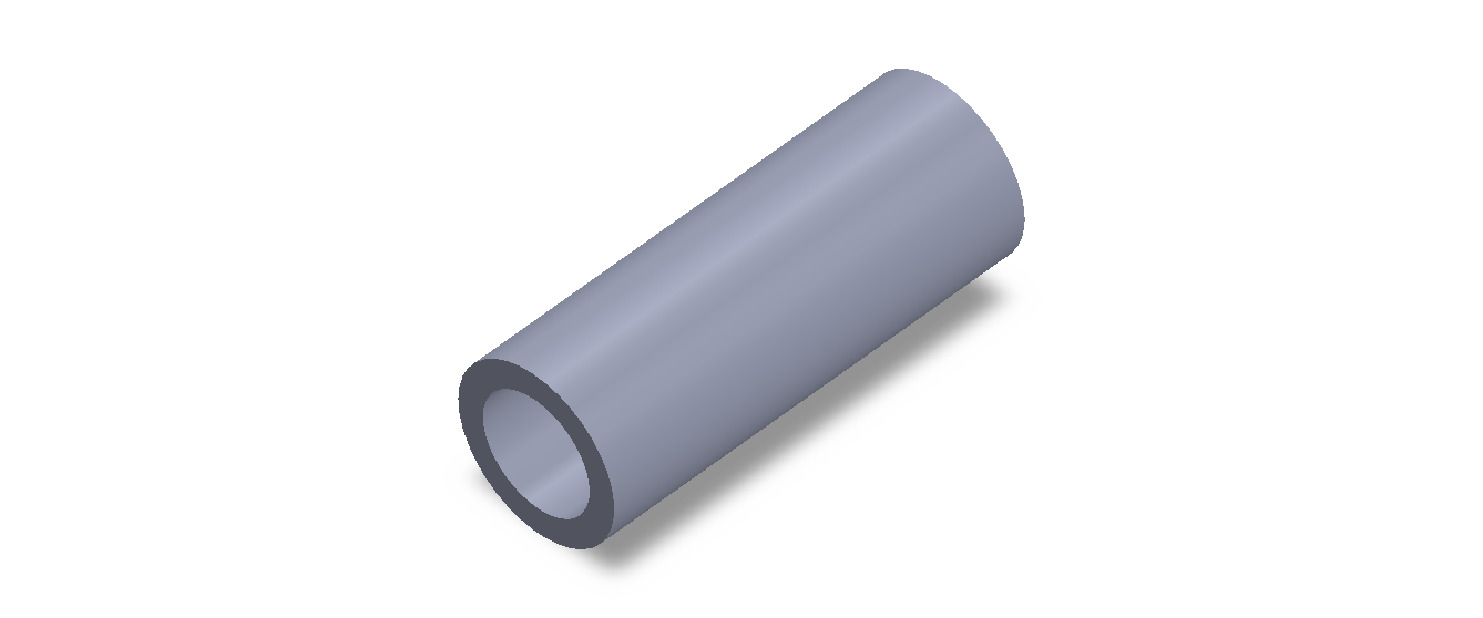 Perfil de Silicona TS503826 - formato tipo Tubo - forma de tubo