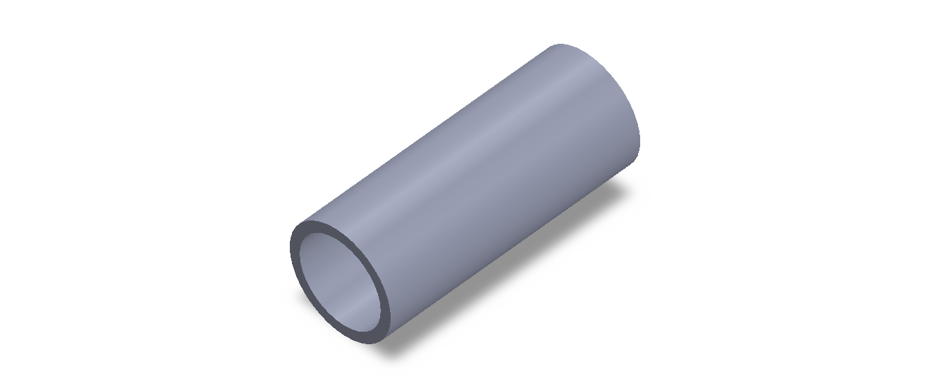 Perfil de Silicona TS5040,532,5 - formato tipo Tubo - forma de tubo