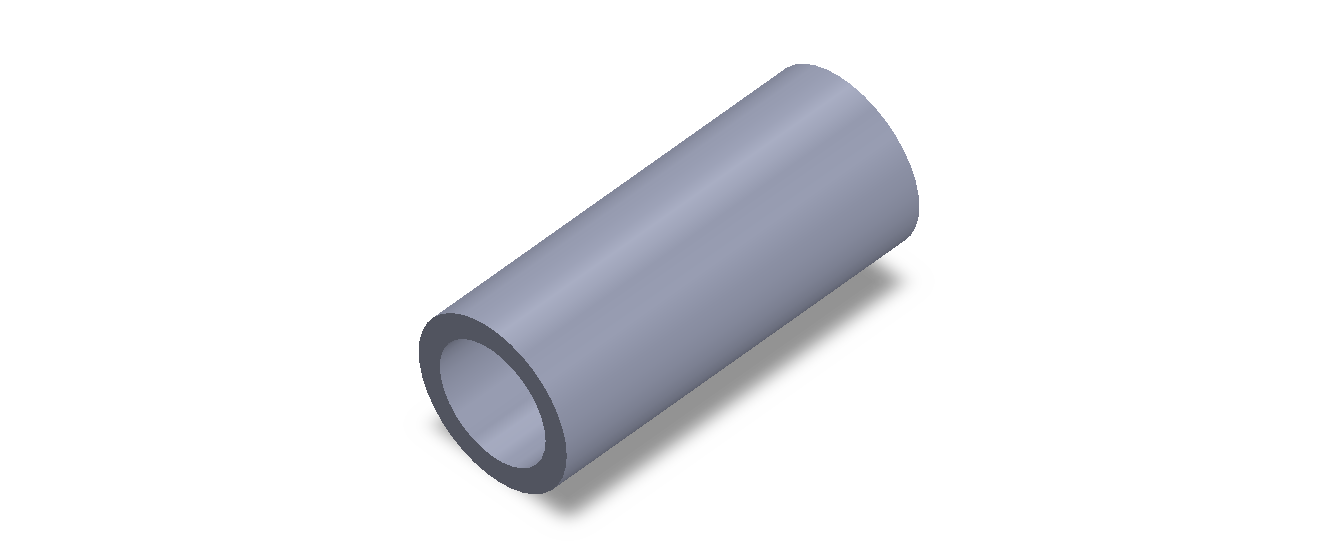 Perfil de Silicona TS504230 - formato tipo Tubo - forma de tubo