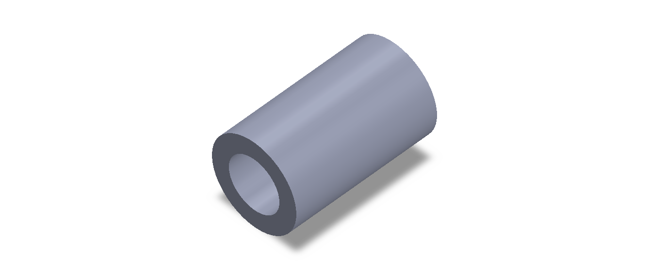 Perfil de Silicona TS506036 - formato tipo Tubo - forma de tubo