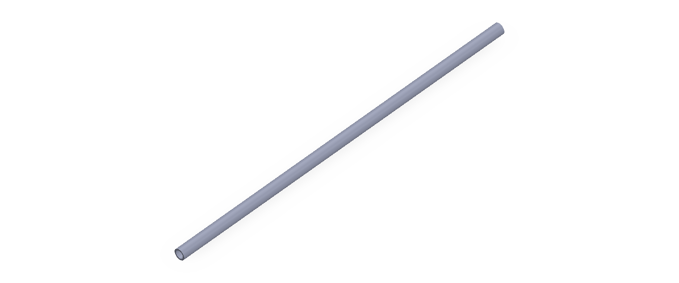 Perfil de Silicona TS600302,2 - formato tipo Tubo - forma de tubo
