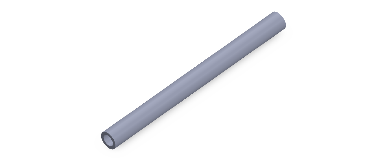 Perfil de Silicona TS6008,505,5 - formato tipo Tubo - forma de tubo