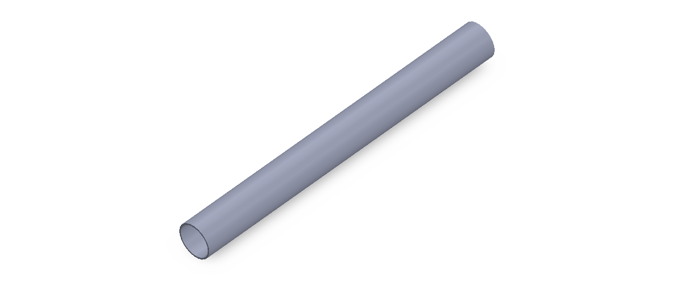 Perfil de Silicona TS6010,509,5 - formato tipo Tubo - forma de tubo