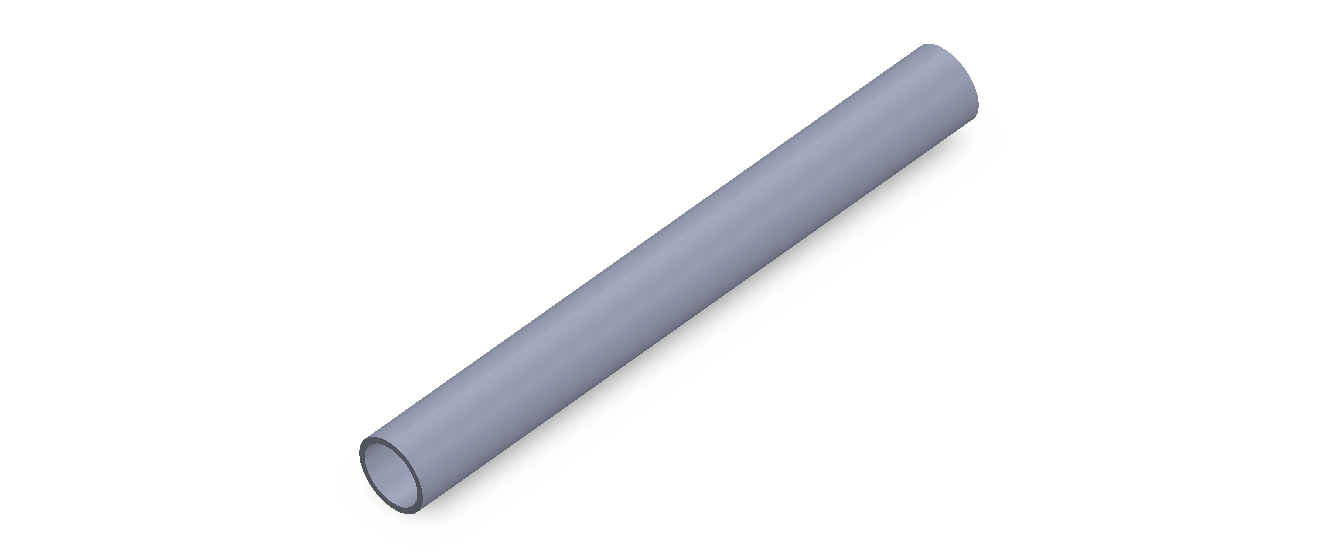 Perfil de Silicona TS6011,509,5 - formato tipo Tubo - forma de tubo