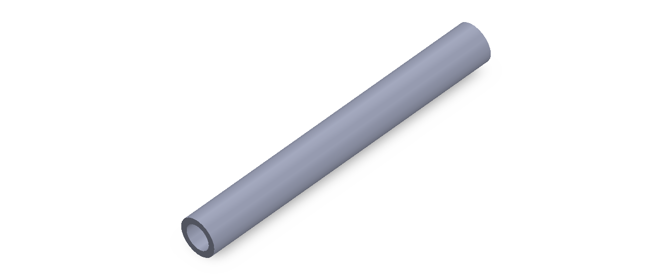 Perfil de Silicona TS601208 - formato tipo Tubo - forma de tubo