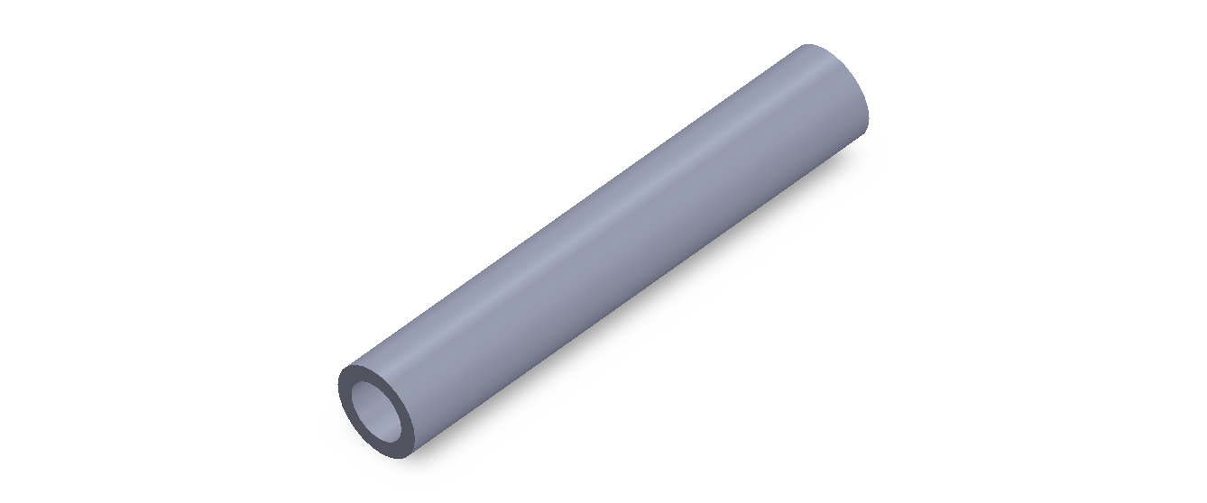 Perfil de Silicona TS601711 - formato tipo Tubo - forma de tubo