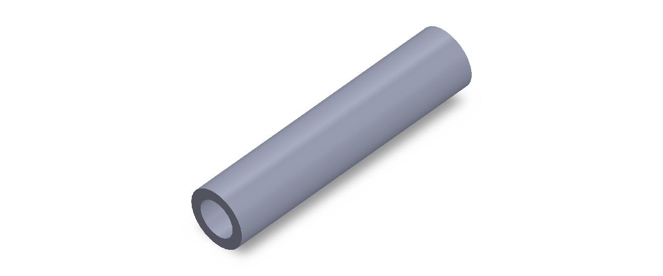 Perfil de Silicona TS602214 - formato tipo Tubo - forma de tubo