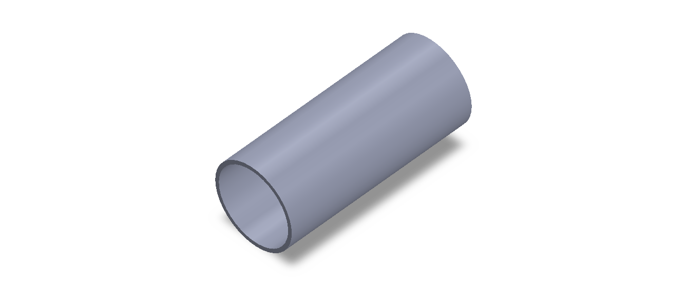 Perfil de Silicona TS6042,538,5 - formato tipo Tubo - forma de tubo