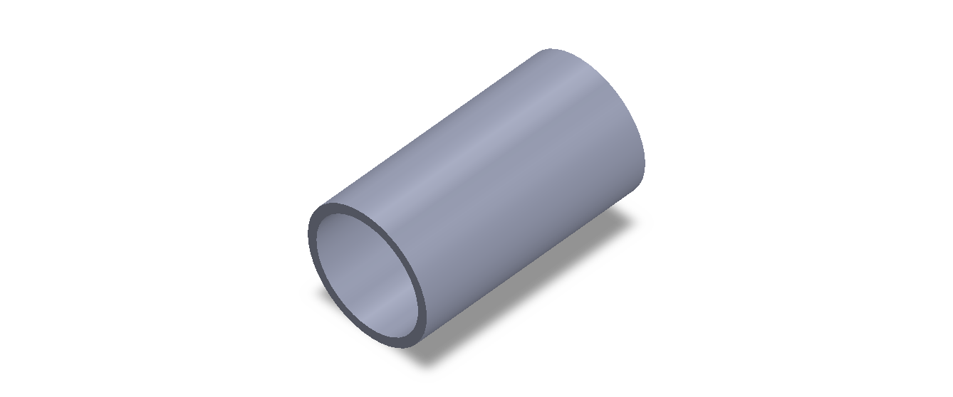 Perfil de Silicona TS6054,546,5 - formato tipo Tubo - forma de tubo