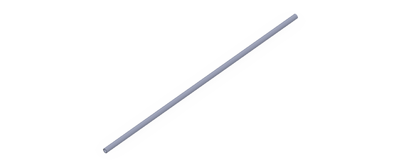 Perfil de Silicona TS700201,5 - formato tipo Tubo - forma de tubo