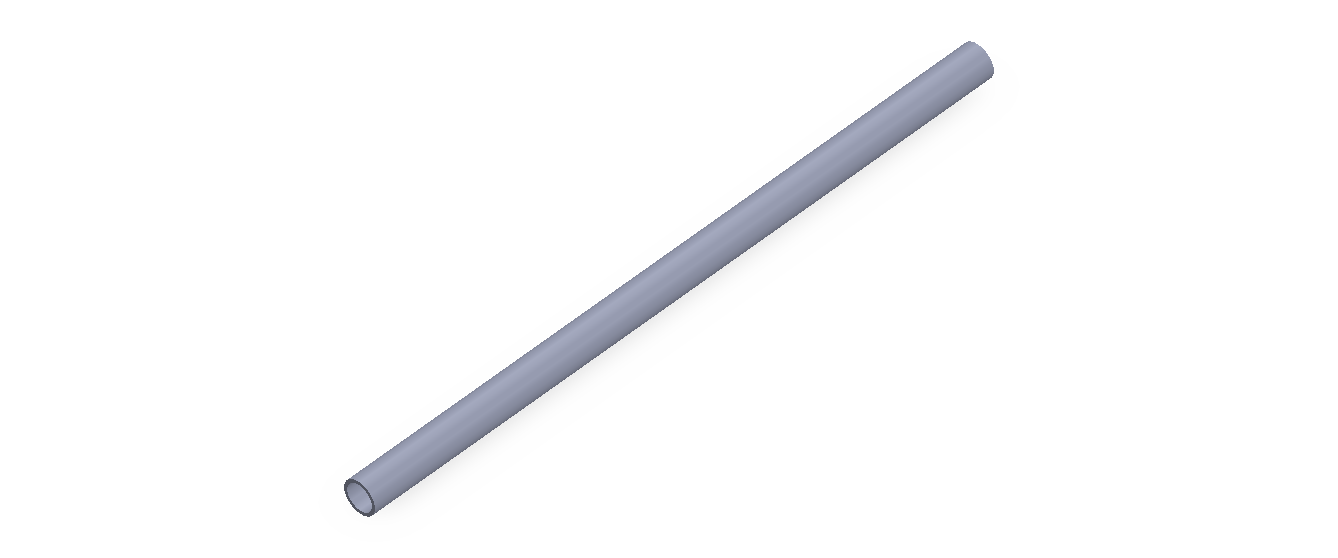Perfil de Silicona TS700504 - formato tipo Tubo - forma de tubo
