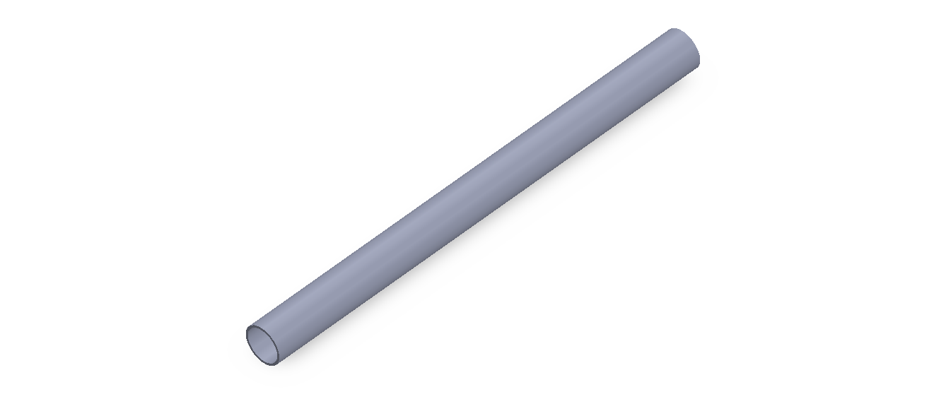 Perfil de Silicona TS700807 - formato tipo Tubo - forma de tubo