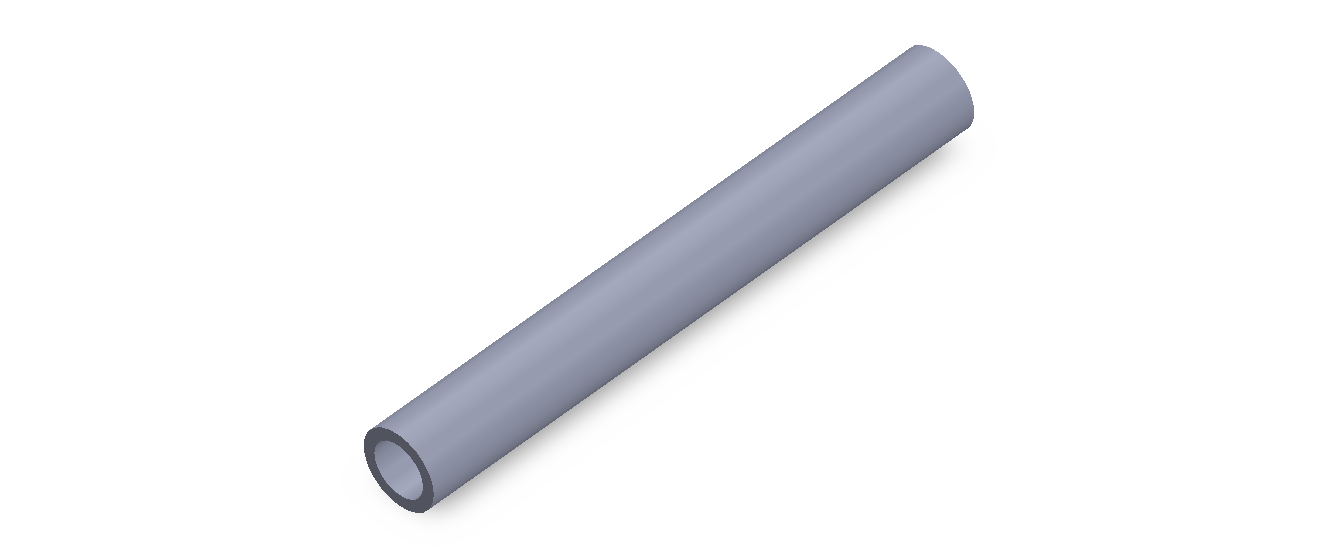 Perfil de Silicona TS701309 - formato tipo Tubo - forma de tubo