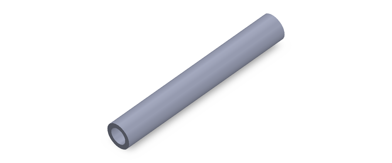 Perfil de Silicona TS701409 - formato tipo Tubo - forma de tubo
