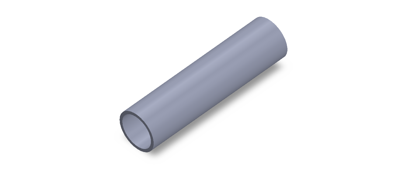 Perfil de Silicona TS7025,521,5 - formato tipo Tubo - forma de tubo