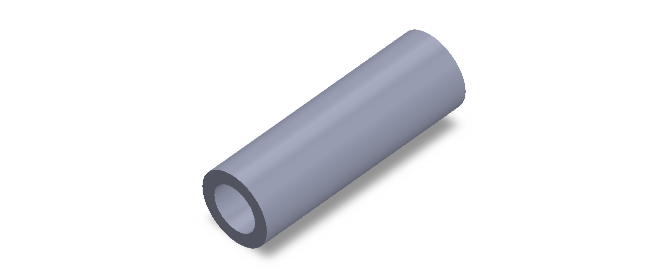 Perfil de Silicona TS7032,520,5 - formato tipo Tubo - forma de tubo