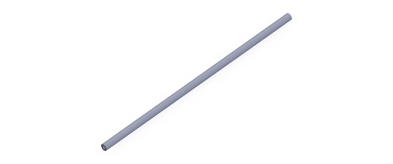 Perfil de Silicona TS800301 - formato tipo Tubo - forma de tubo