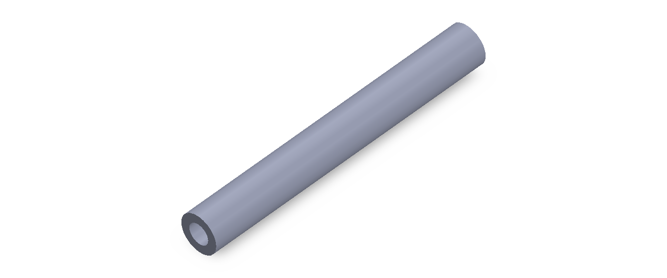 Perfil de Silicona TS801307 - formato tipo Tubo - forma de tubo