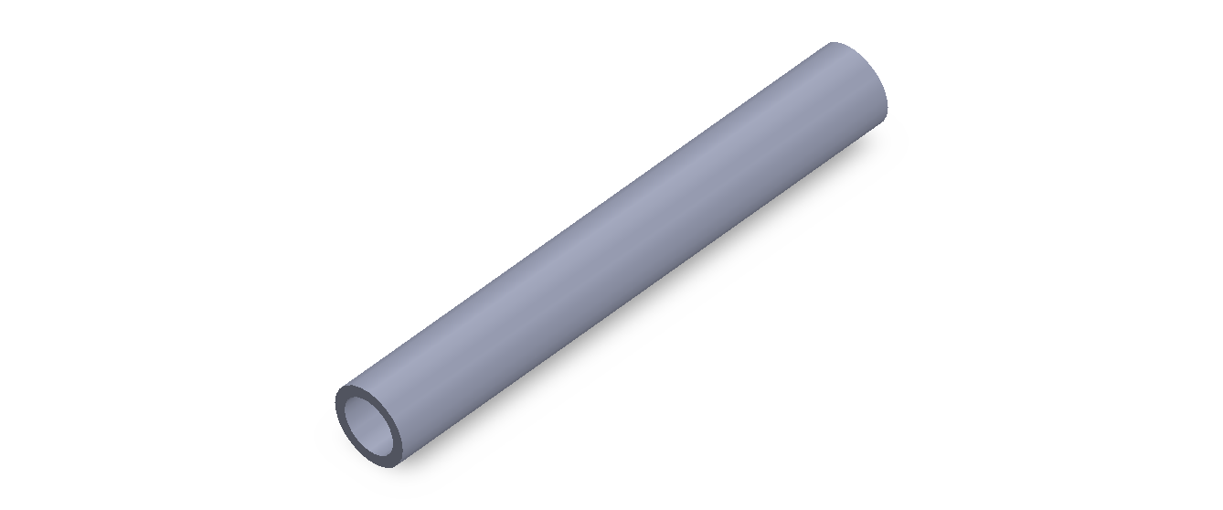 Perfil de Silicona TS801410 - formato tipo Tubo - forma de tubo