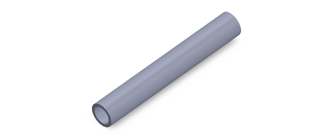 Perfil de Silicona TS801511 - formato tipo Tubo - forma de tubo